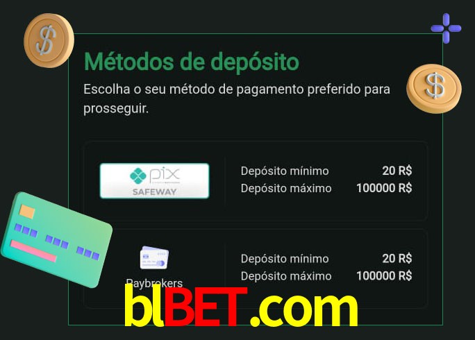O cassino blbet.com oferece uma grande variedade de métodos de pagamento